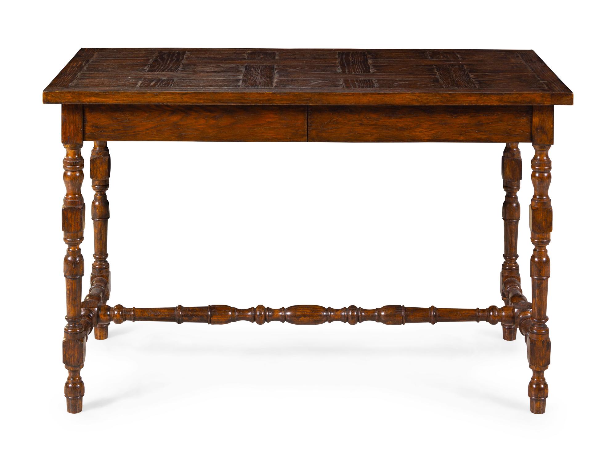 A William and Mary Style Oak Console Table