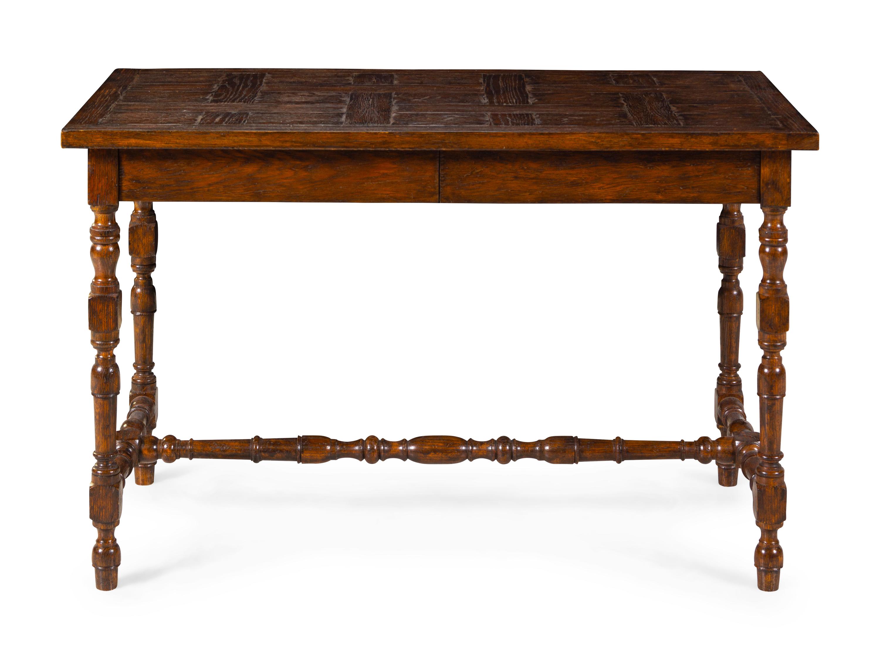 A William and Mary Style Oak Console Table