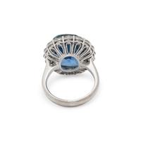 BURMESE SAPPHIRE AND DIAMOND RING