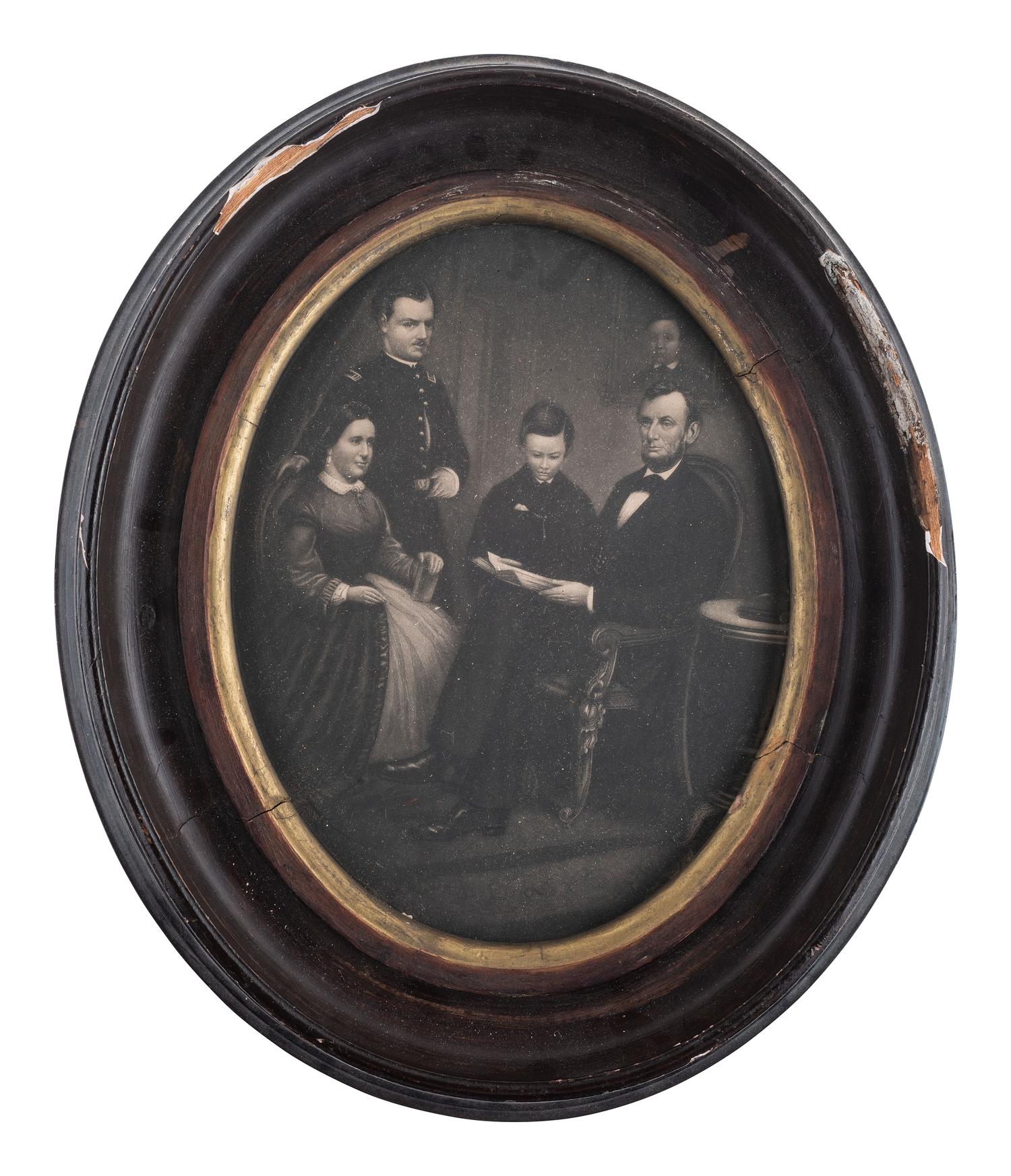 [POLITICS]. 12 photographs and prints of Lincoln, Grant, and McClellan.