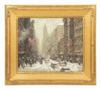 Winter in the City, Lower Broadway, New York