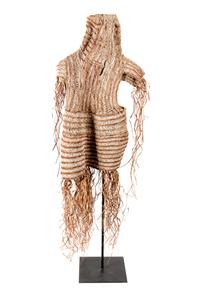 An Asmat Jipai Woven Fiber Child's Body Mask