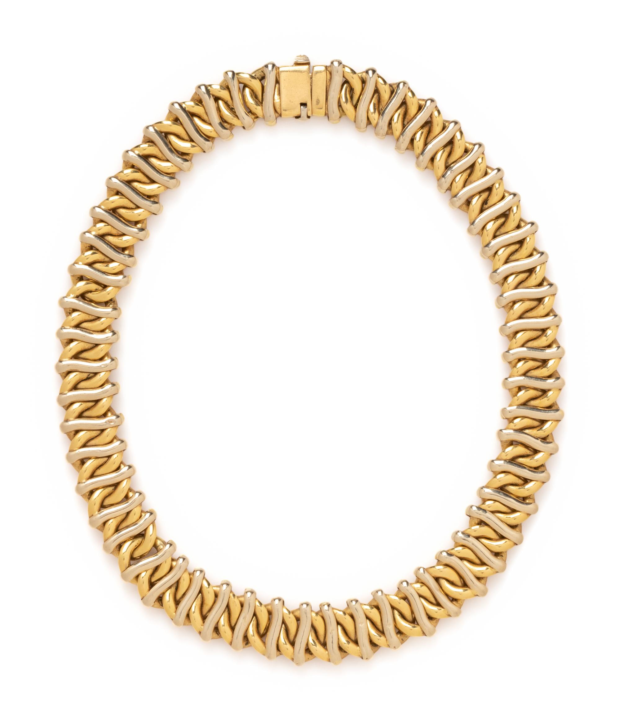 BICOLOR GOLD NECKLACE