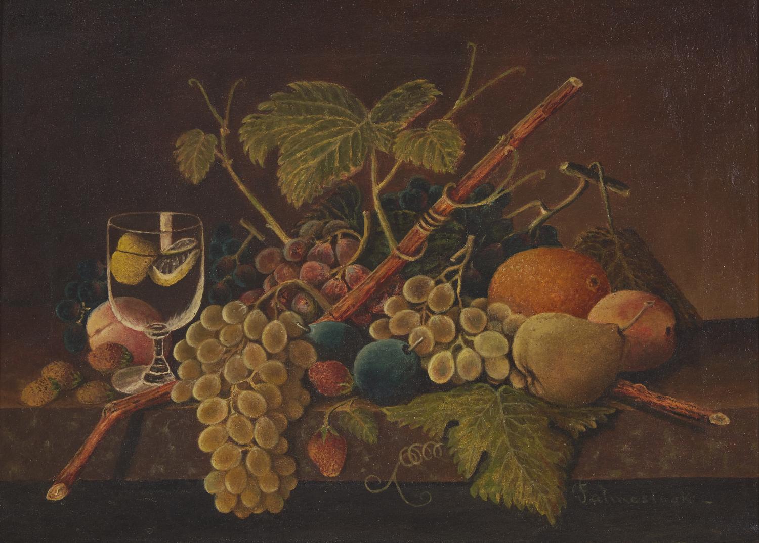 American School 19th Century, A Still Life with Fruit