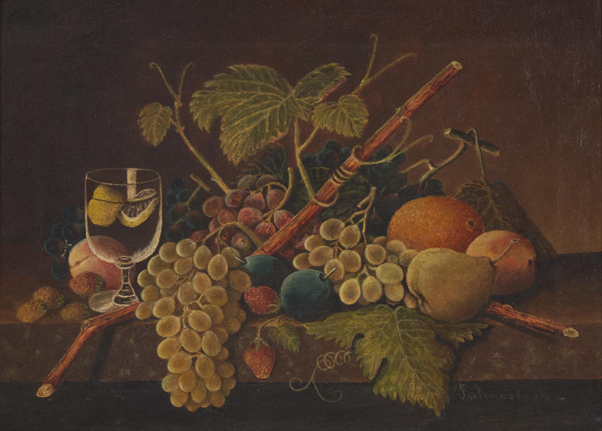 American School 19th Century, A Still Life with Fruit
