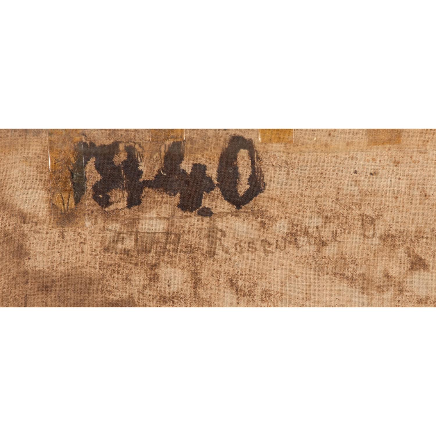 Exceptional William Henry Harrison 1840 Great Harrison BBQ Folk Art Campaign Banner