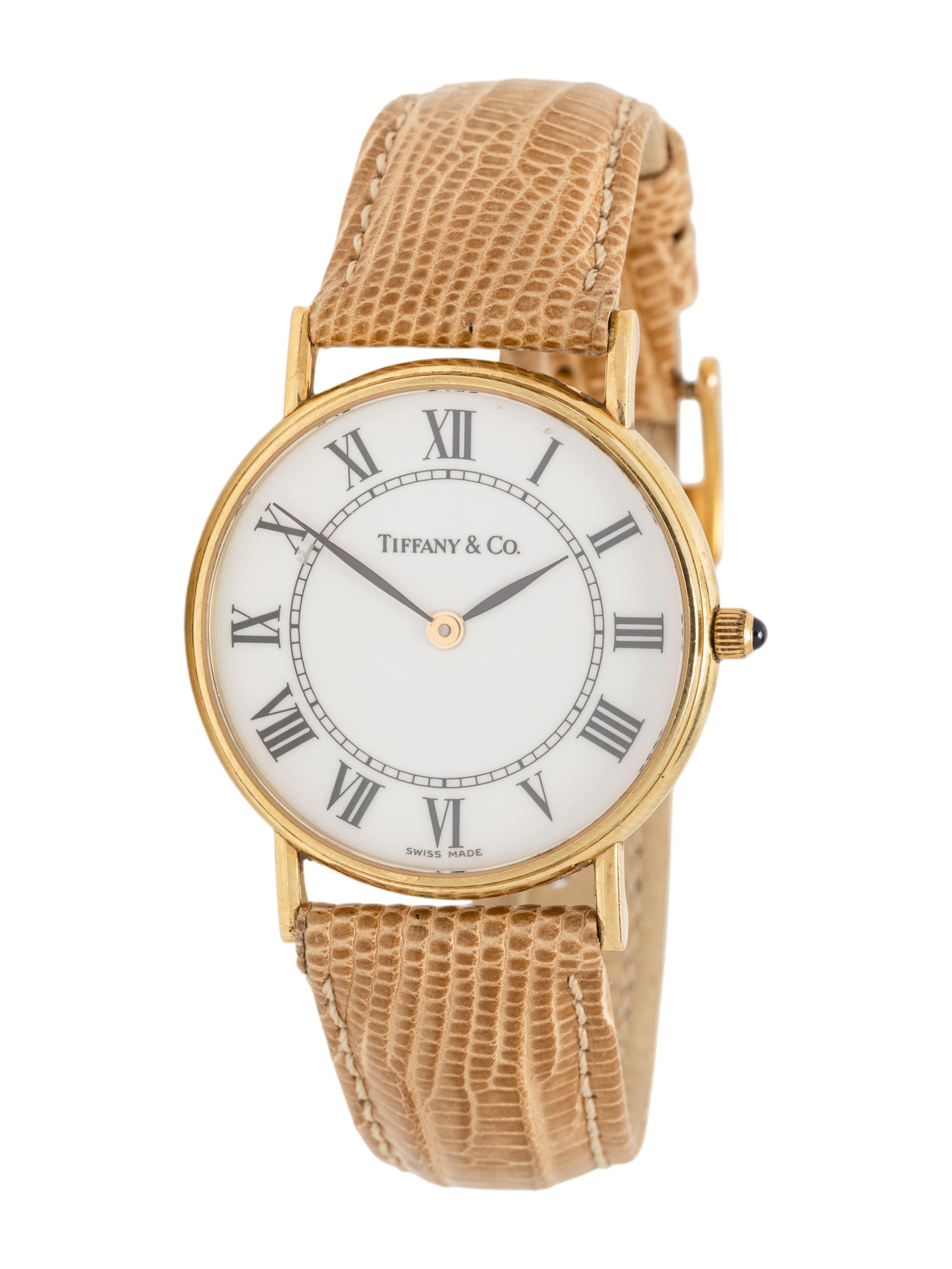 TIFFANY & CO., YELLOW GOLD WATCH