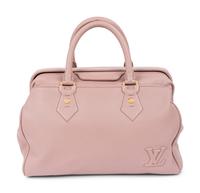 Louis Vuitton Rose Calf Leather Cinema Bag with Canvas Cushion, 2010