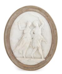 An Italian Marble Plaque Height 19 inches overall. — 19TH CENTURY