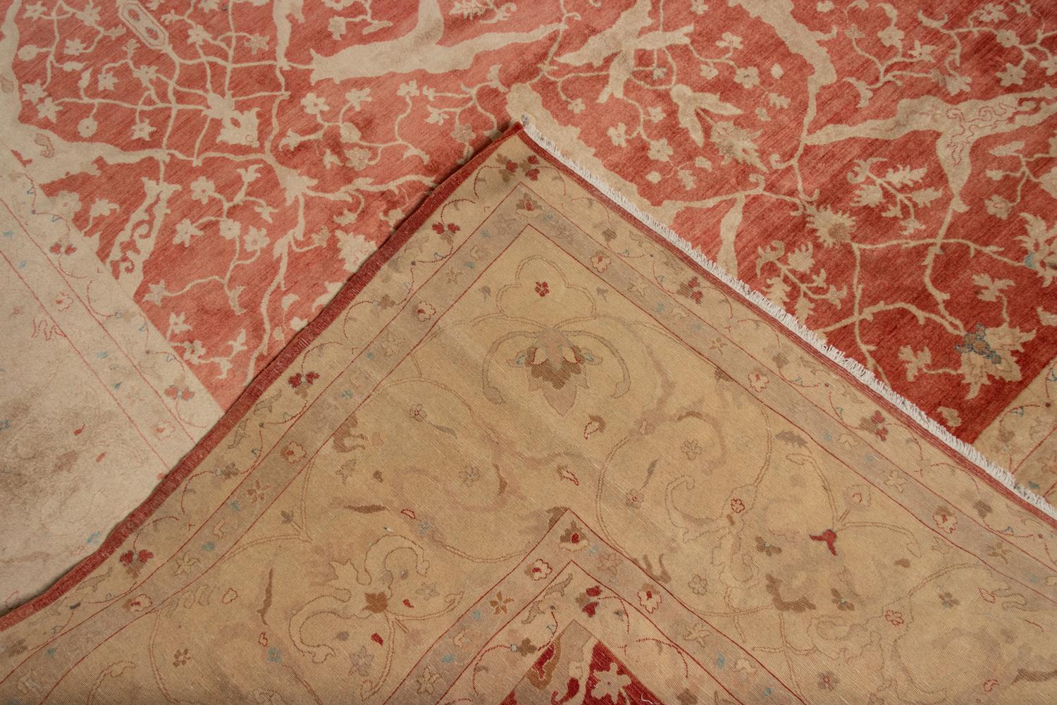An Indo-Tabriz Wool Rug