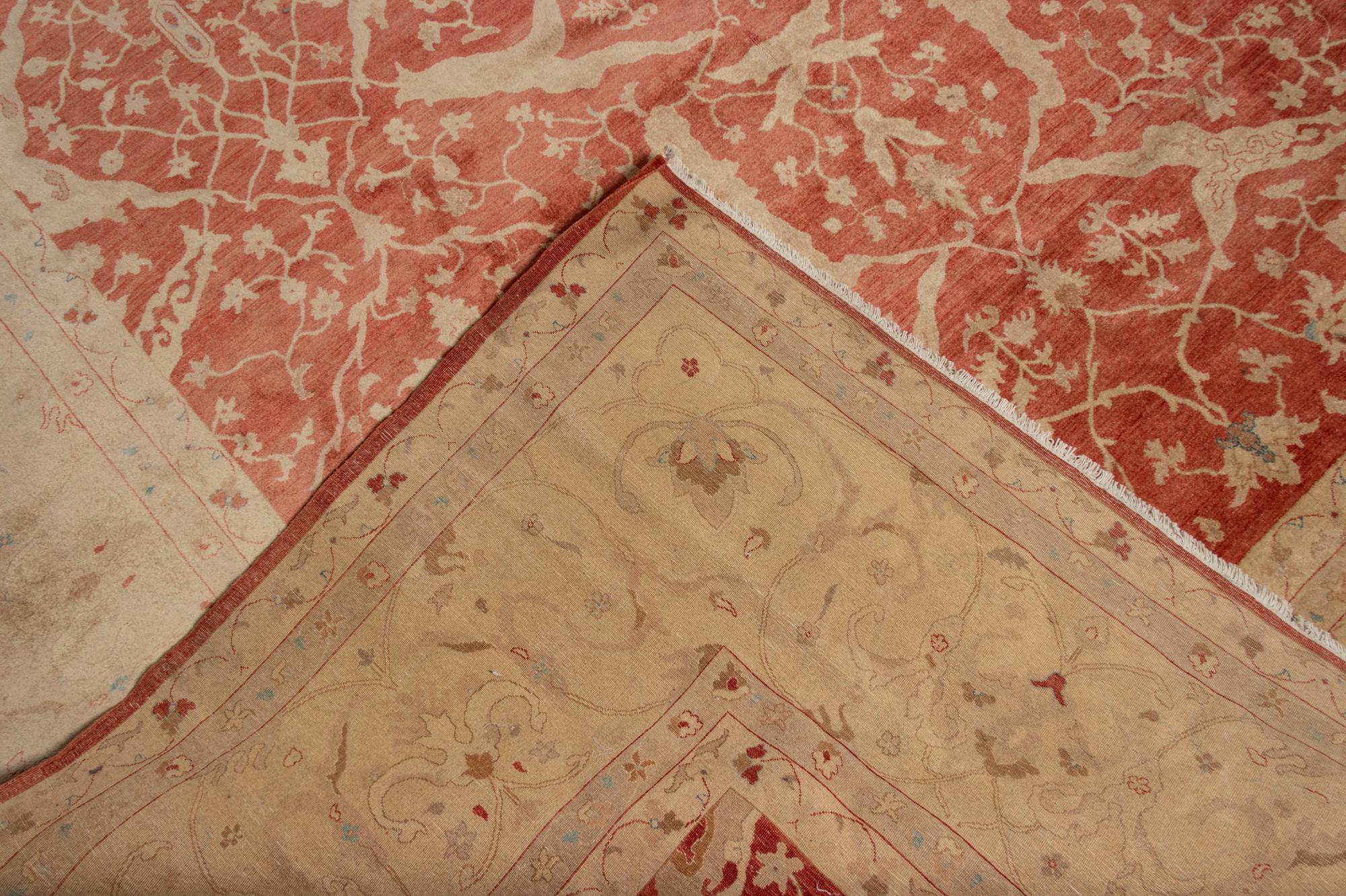 An Indo-Tabriz Wool Rug
