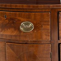 A George III Mahogany Demilune Cabinet
