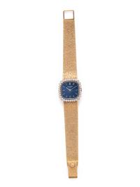 PATEK PHILIPPE, YELLOW GOLD AND DIAMOND WATCH