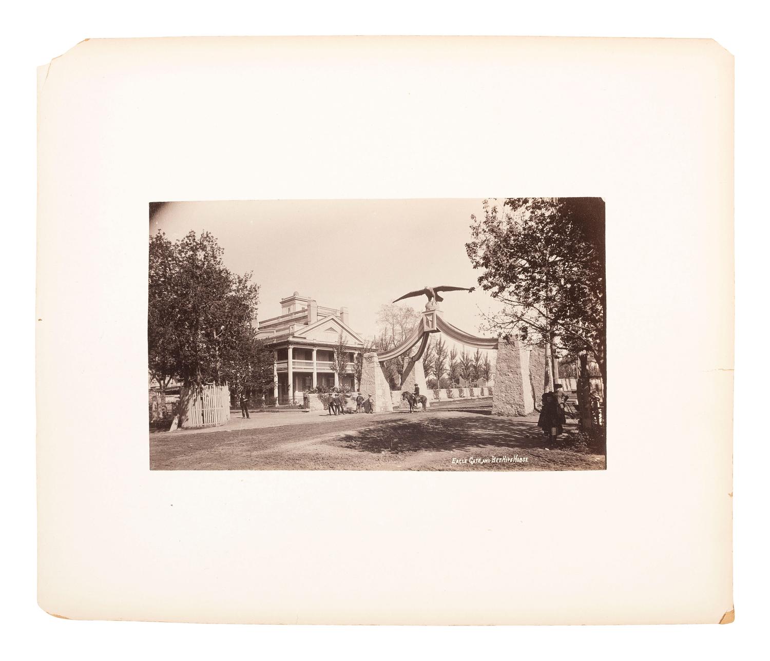 Western Americana -- Utah SAVAGE, C.R. (1832-1909), photographer. A pair of images related to Mormonism including Utah's Best Crop . Salt Lake City, UT: ca 1880-1890.