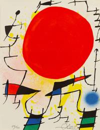Joan Miró, (Spanish, 1893–1983), Le Soleil Rouge