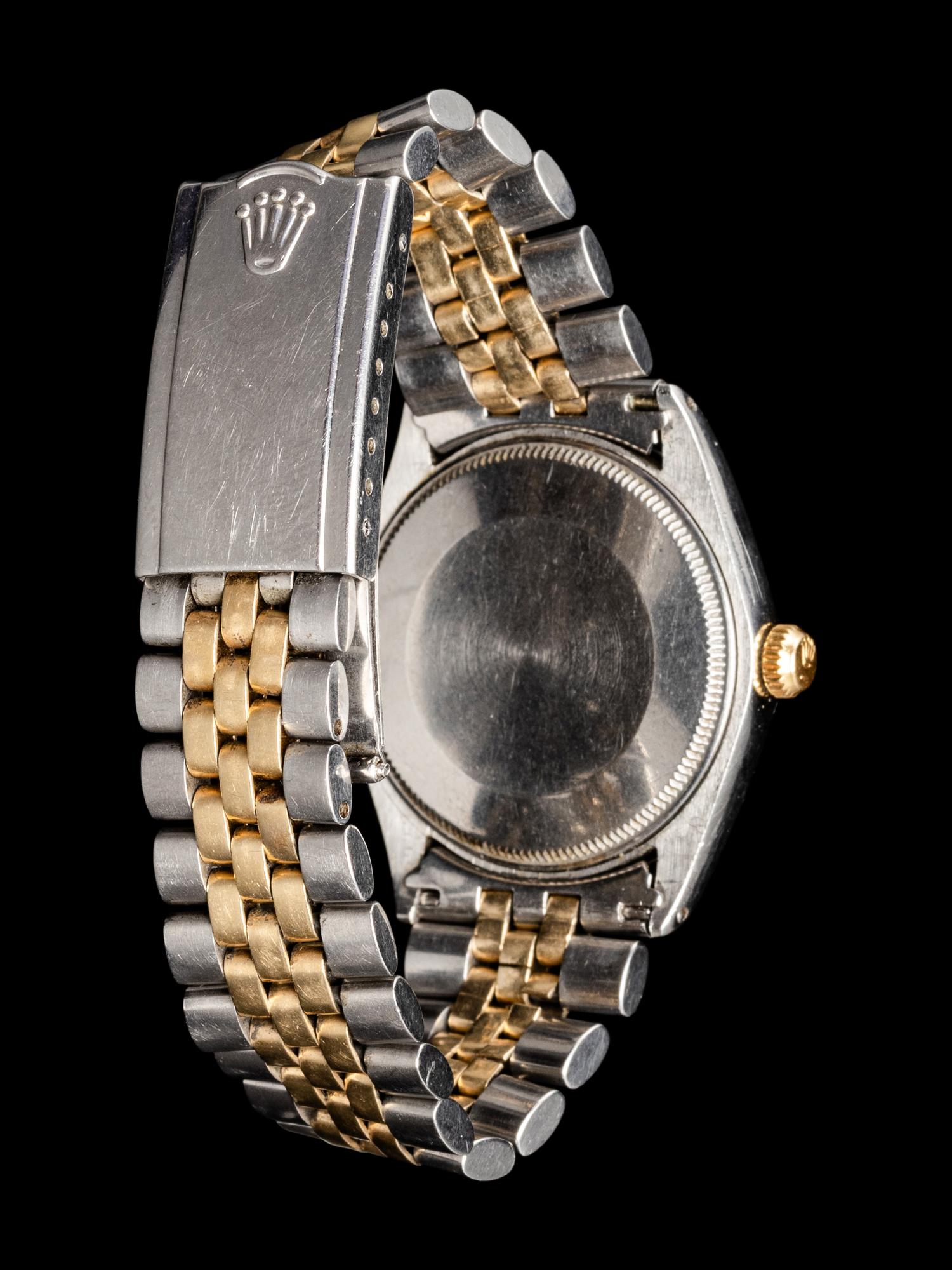 ROLEX, REF. 1005 STAINLESS STEEL AND 18K YELLOW GOLD 'OYSTER PERPETUAL' WATCH