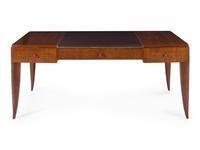 Tooled Leather-Inset Writing Desk, c. 1930