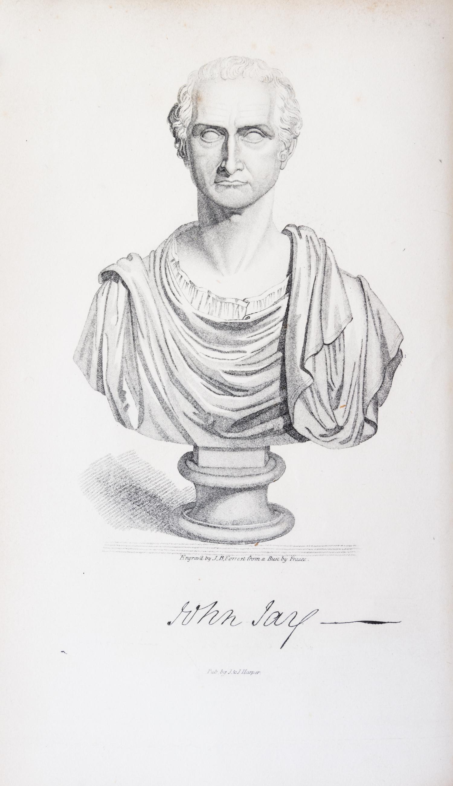 (JAY, JOHN) JAY, WILLIAM. The Life of John Jay... New York, 1833. 2 vols. First edition.