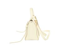 Céline White Nano Belt Bag in Grained Calfskin
