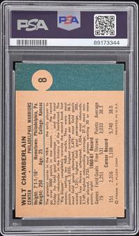 A 1961 Fleer Wilt Chamberlain Rookie Basketball Card No. 8 (PSA 6 EX-MT)