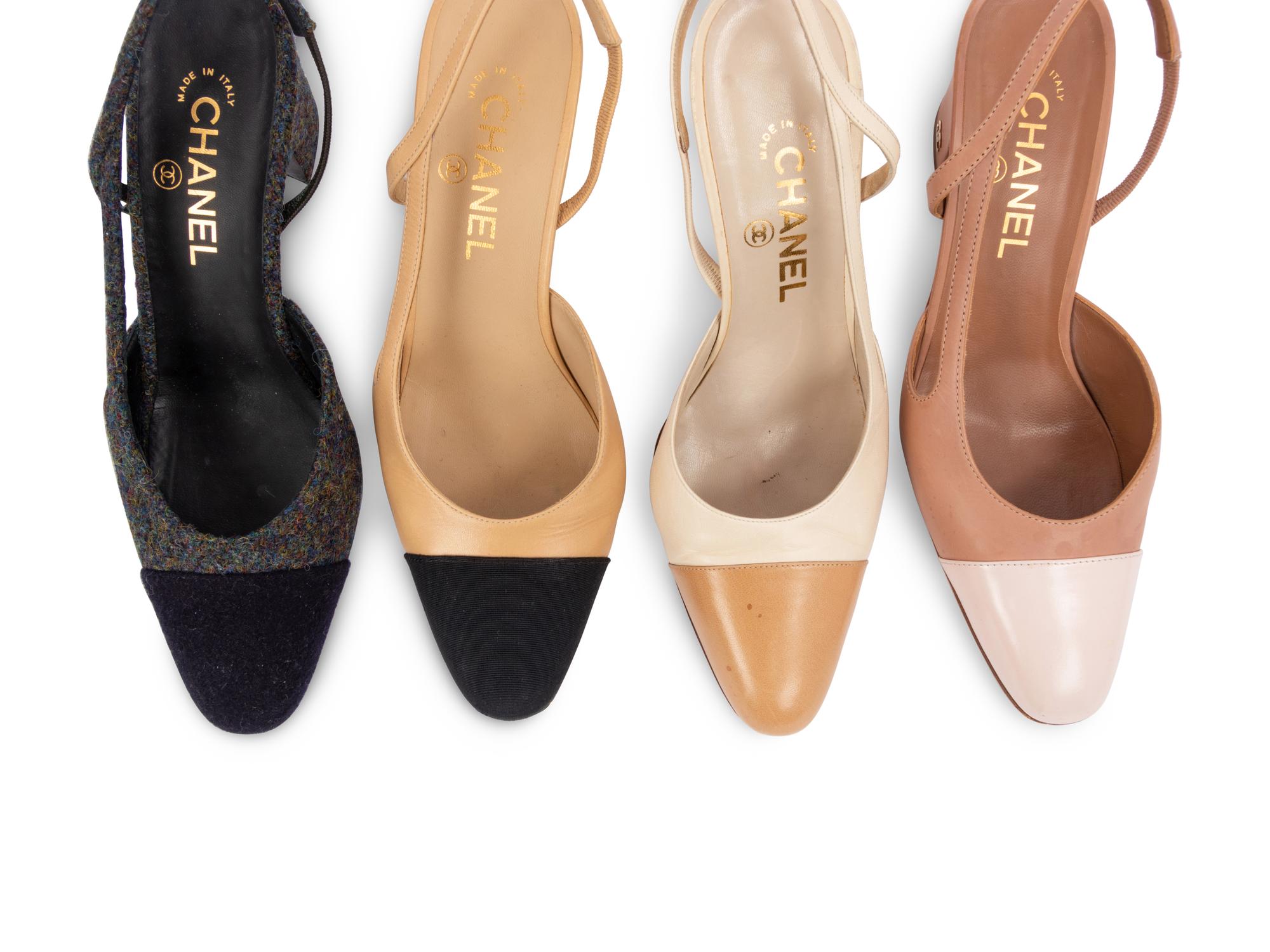 Four Pairs of Chanel Shoes, 1998-2020