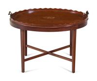 A Georgian Style Inlaid Mahogany Tray