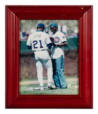 A Group of 14 Photographs of Various Chicago Baseball Players Formerly Displayed at Mike Ditka’s Restaurant