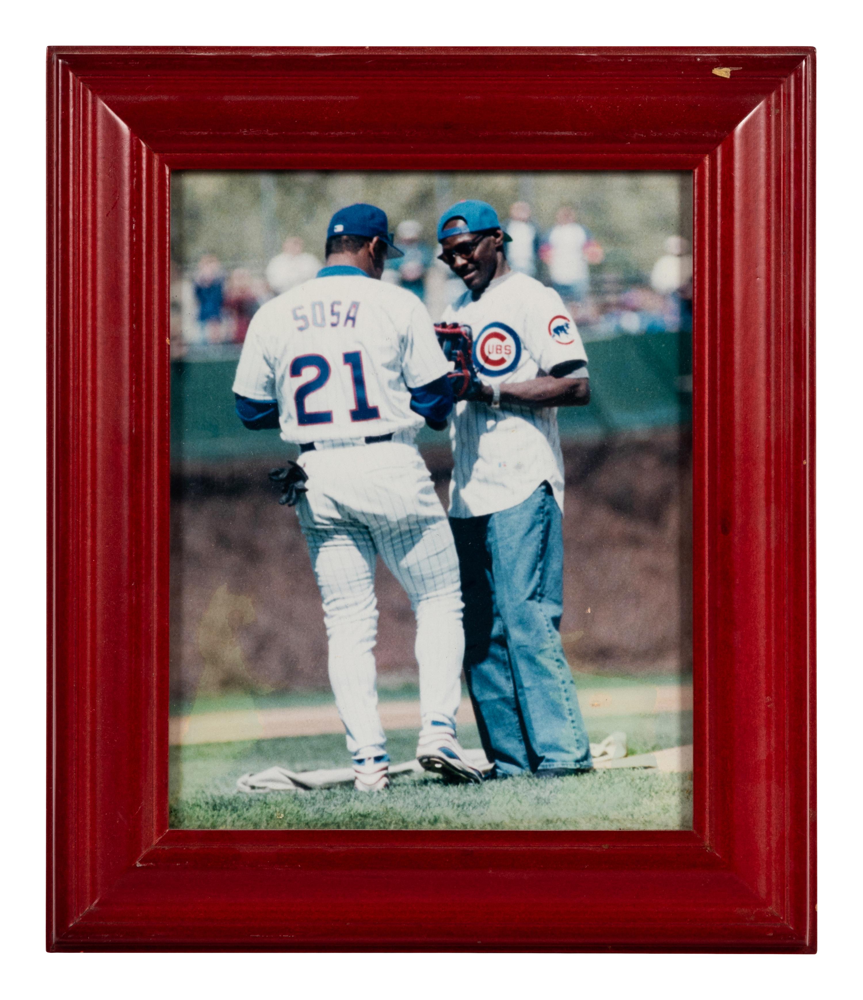 A Group of 14 Photographs of Various Chicago Baseball Players Formerly Displayed at Mike Ditka’s Restaurant