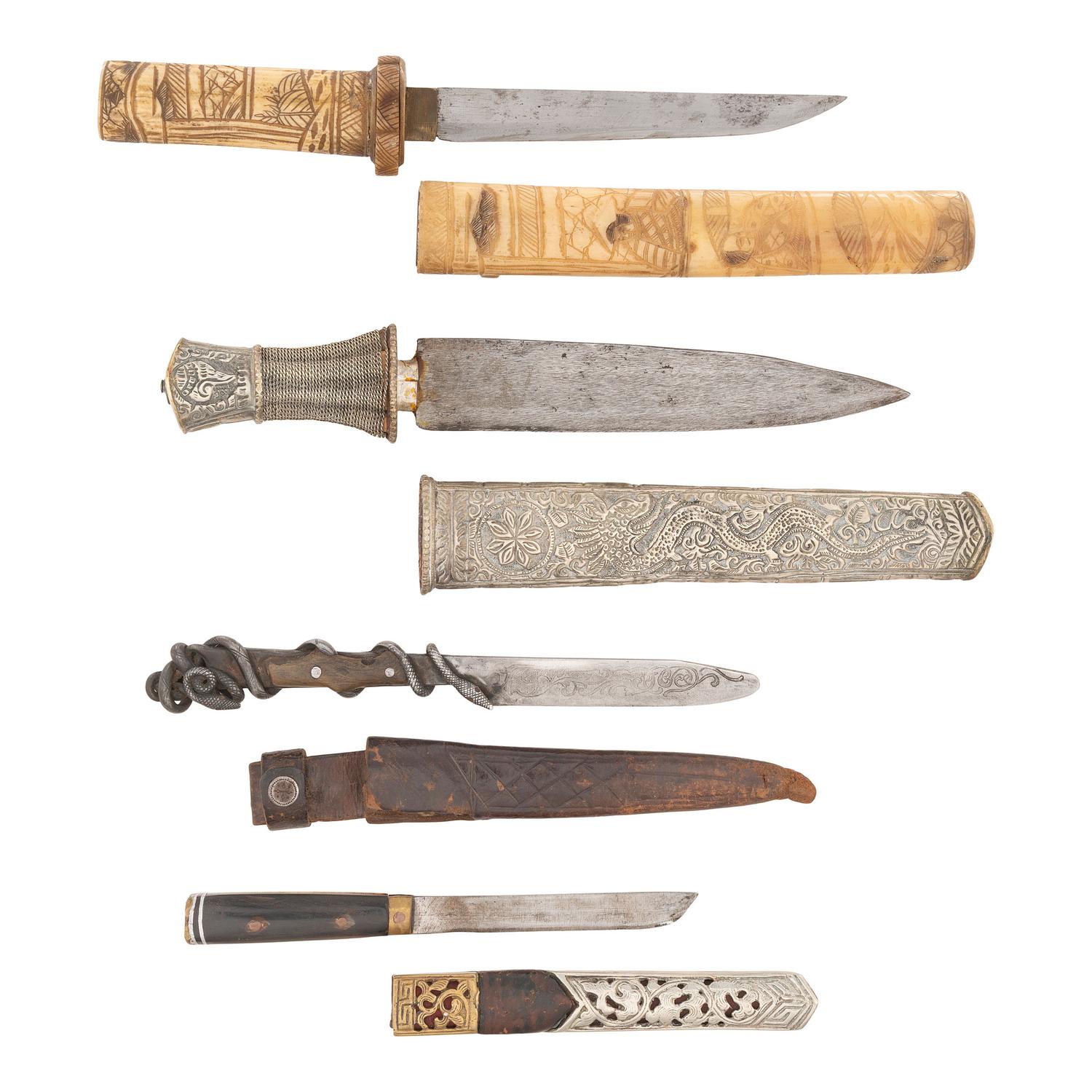 Four Ethnographic Daggers