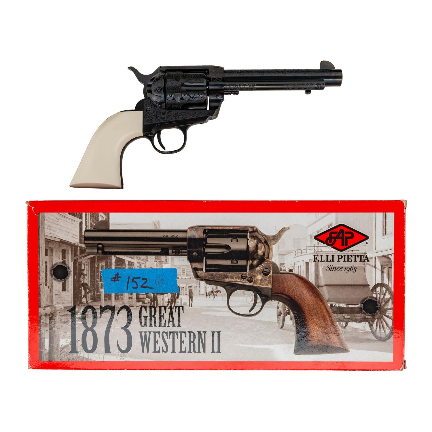 *Pietta Great Western II Engraved Reproduction Single Action Army in Box