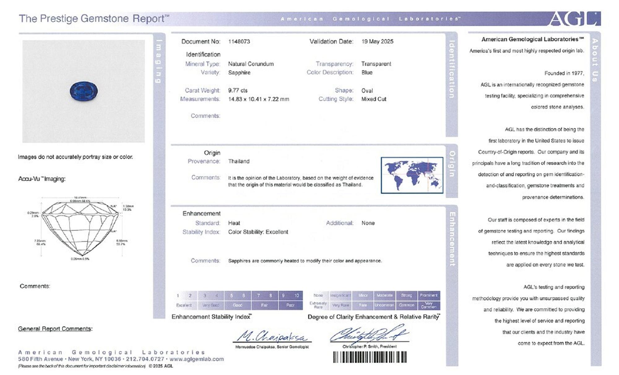 9.77 CARAT SAPPHIRE