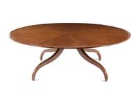 A Regency Style Walnut Dining Table