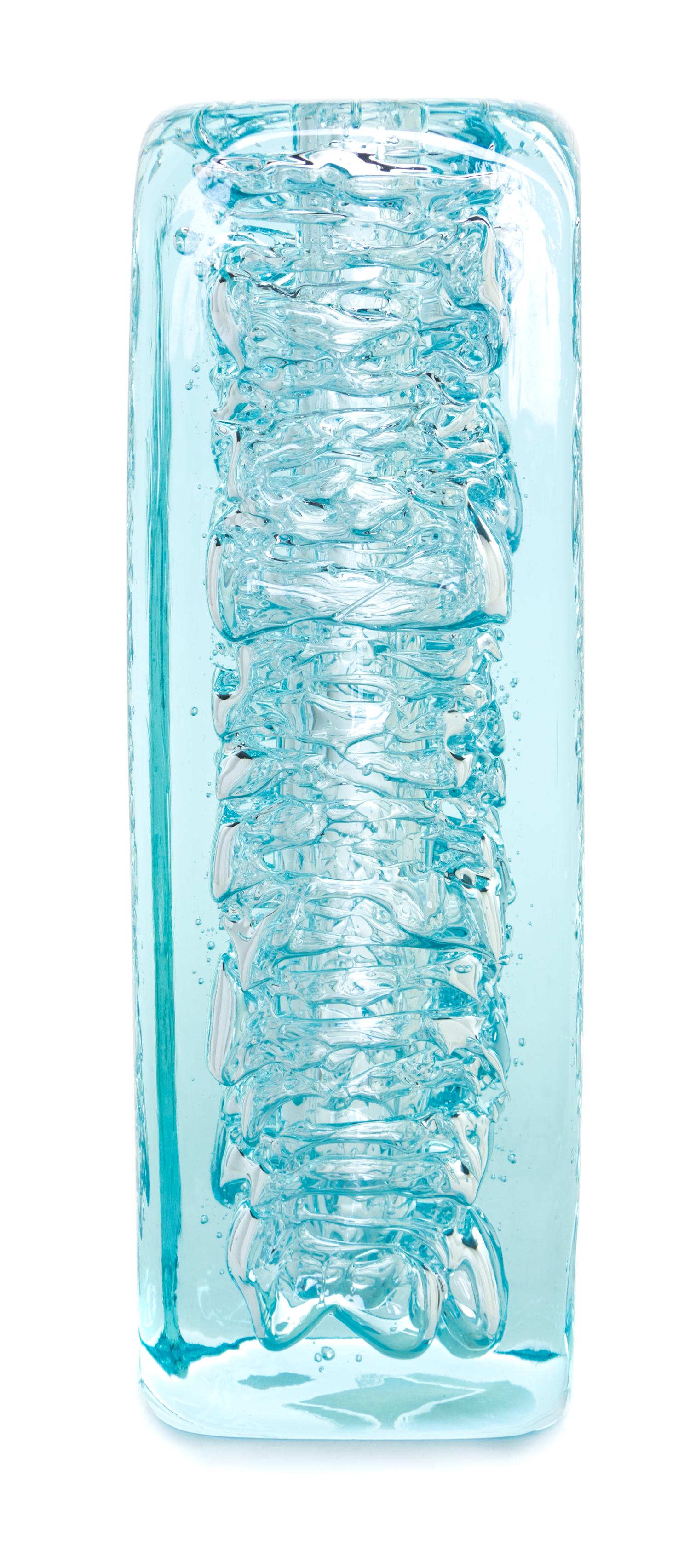 A Czech Glass Vase Height 10 inches. — FRANTISEK VIZNER (1936-2011)