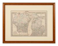 A Group of 13 maps of Chicago and Illinois, comprising: