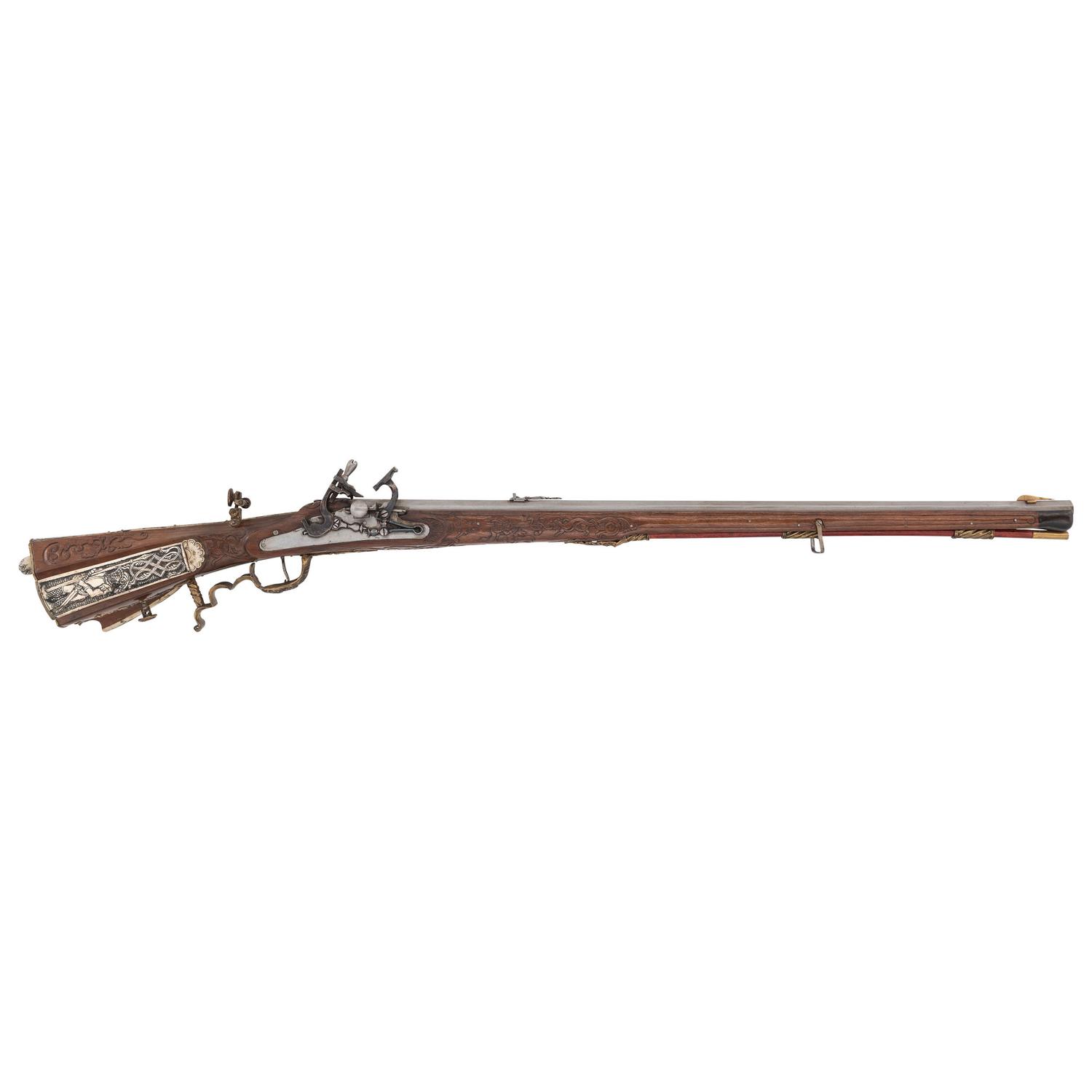 Contemporary Snaphaunce Rifle with Heidelberg Castle Motif