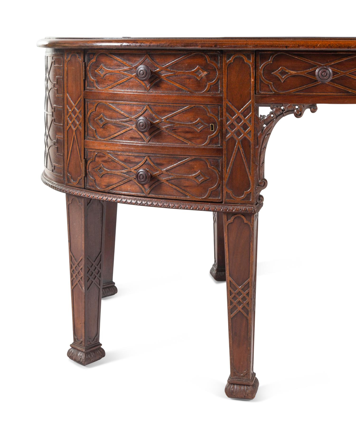 A George III Style Mahogany Desk