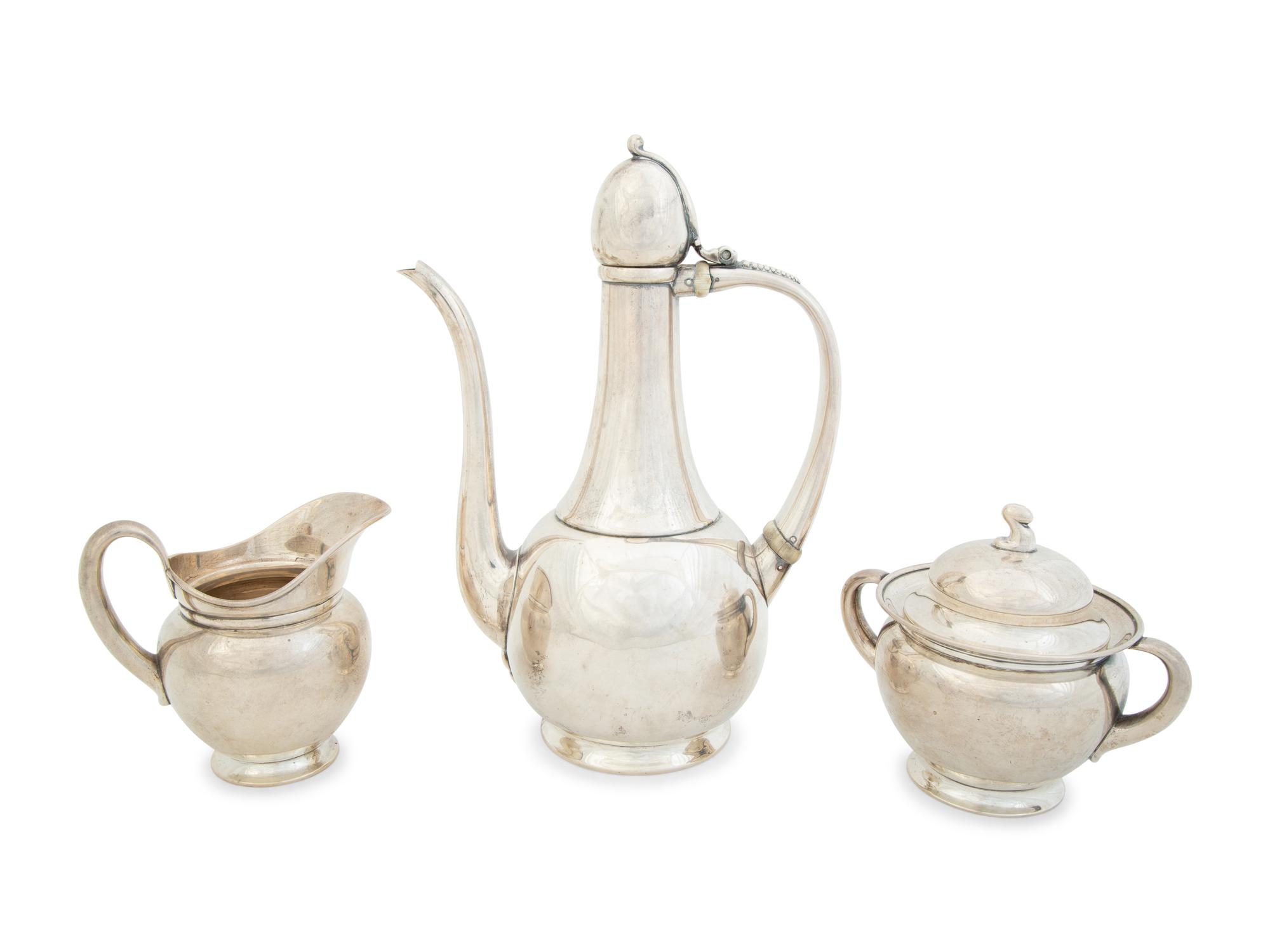 A Tiffany & Co. Silver Demitasse Set