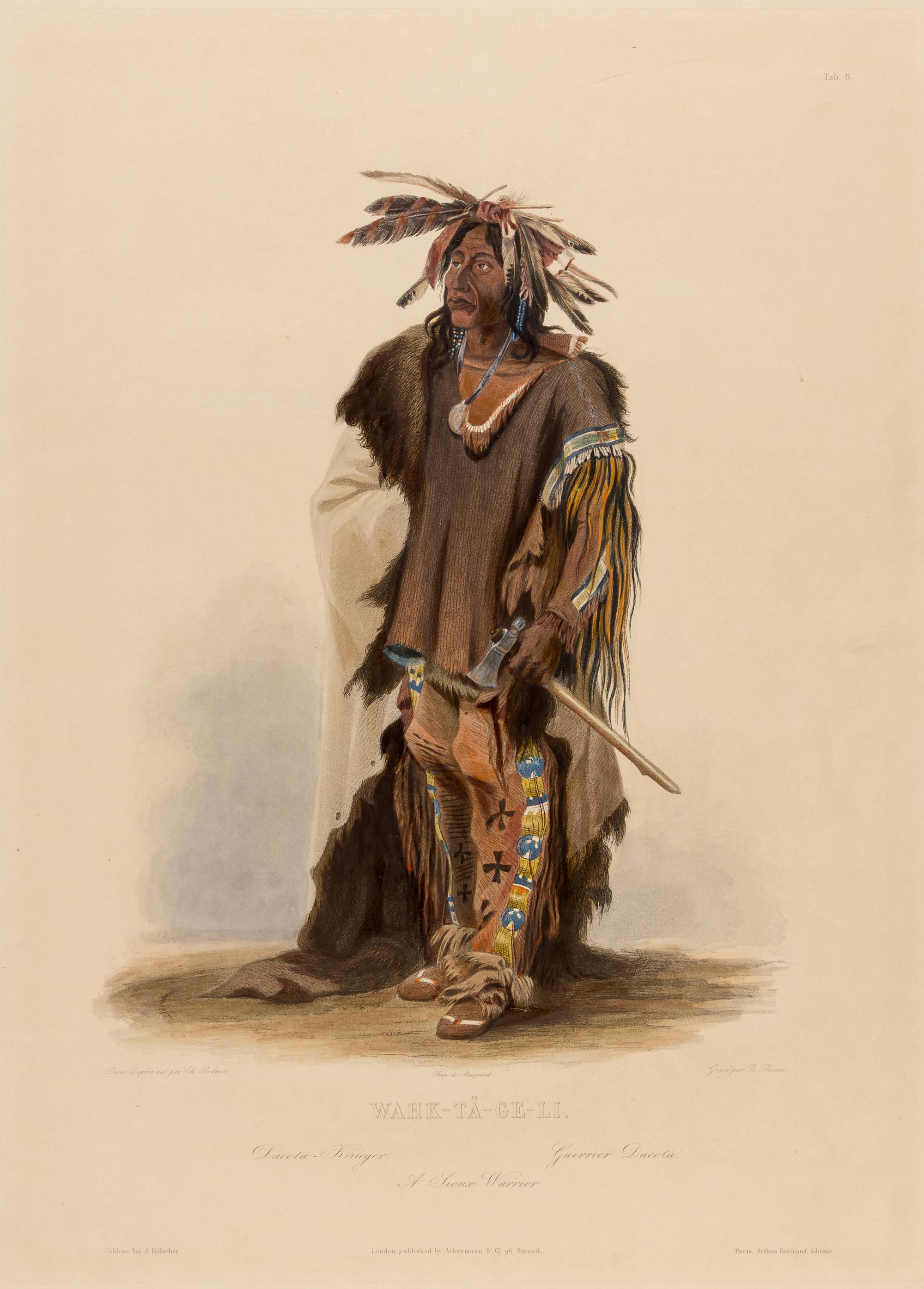 Karl Bodmer (Swiss/French 1809-1893), Set of Four Prints