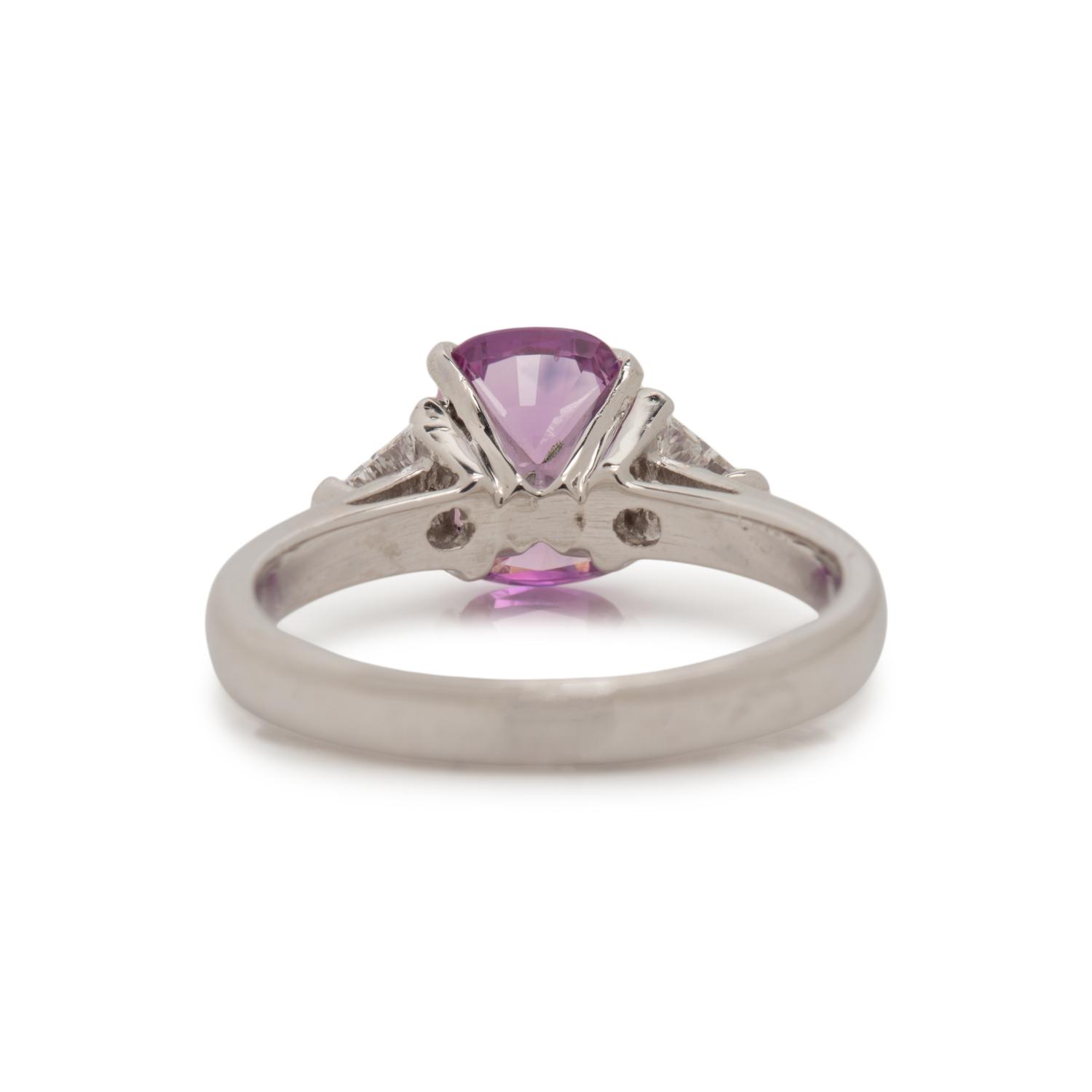 PINK SAPPHIRE AND DIAMOND RING
