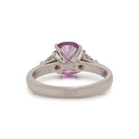 PINK SAPPHIRE AND DIAMOND RING