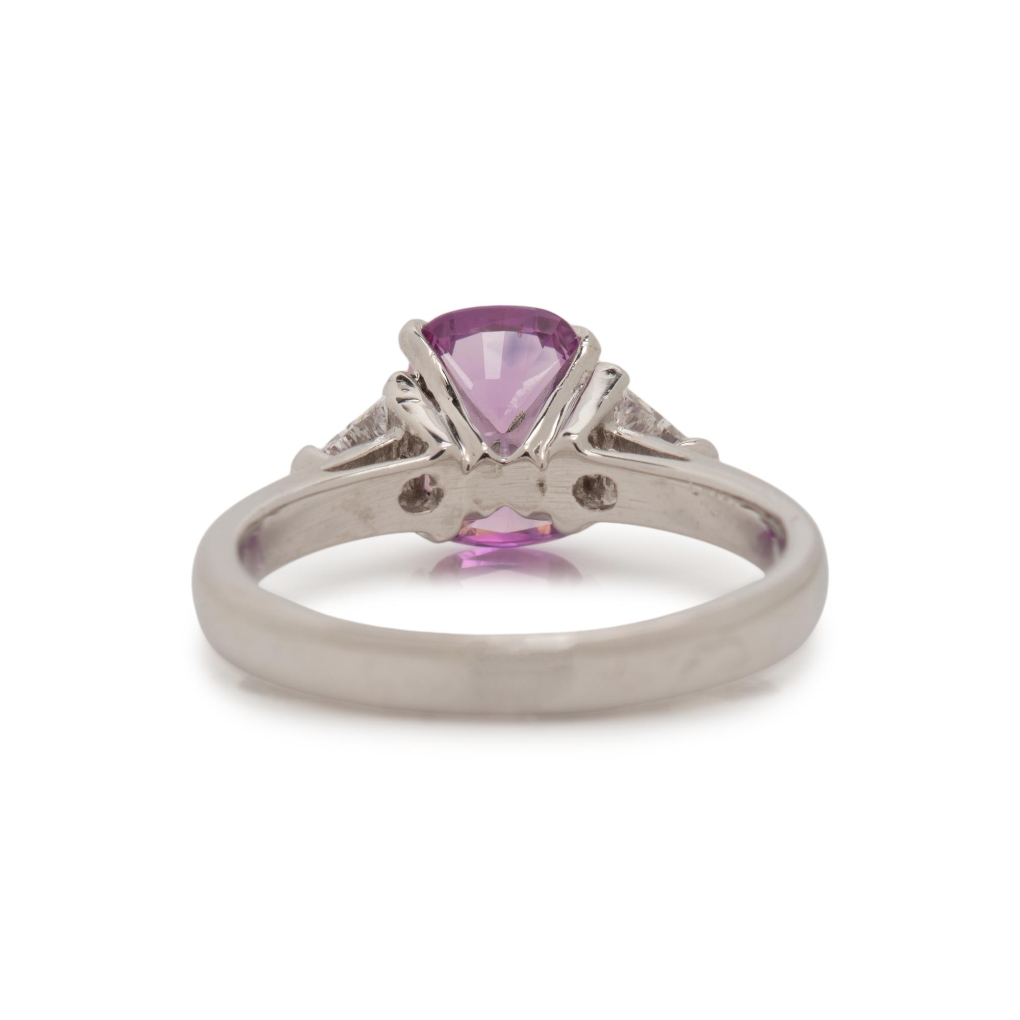 PINK SAPPHIRE AND DIAMOND RING