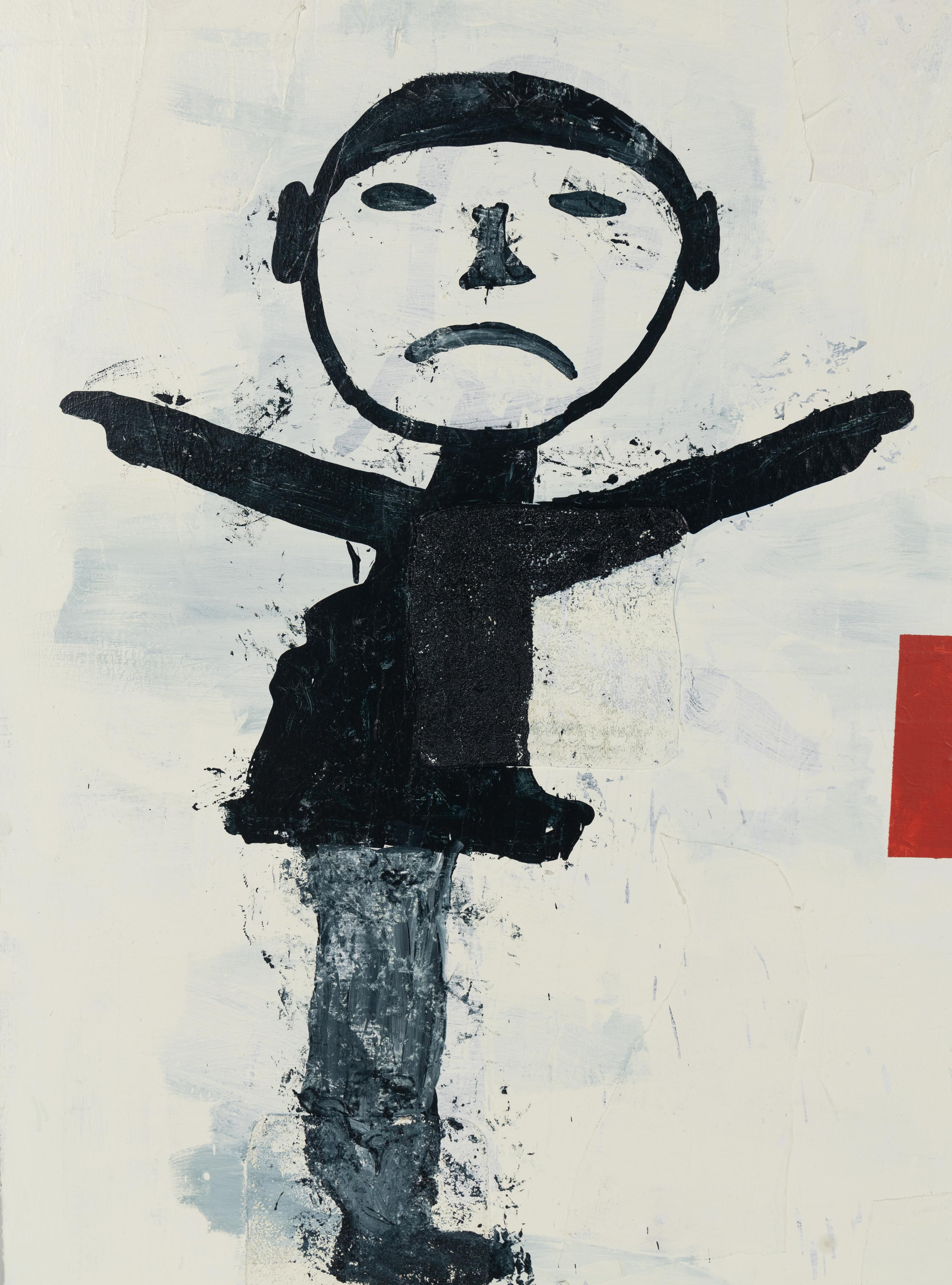Untitled (Abstract Painting with Figure) , 1986