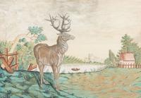 Two English Pin-Prick and Watercolor Pictures