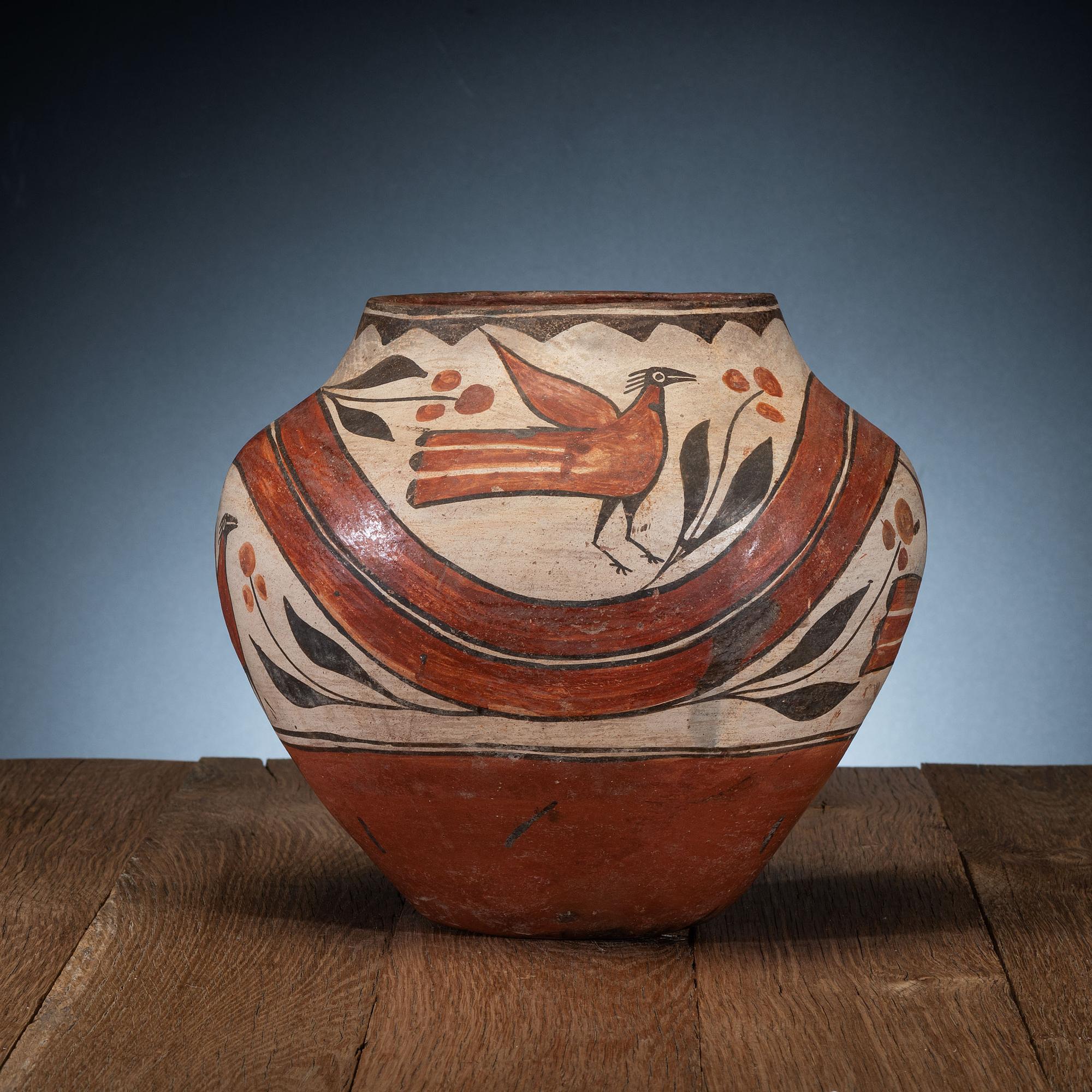 Zia Polychrome Pottery Olla