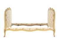 A Louis XV Style Carved and Painted Wood Daybed