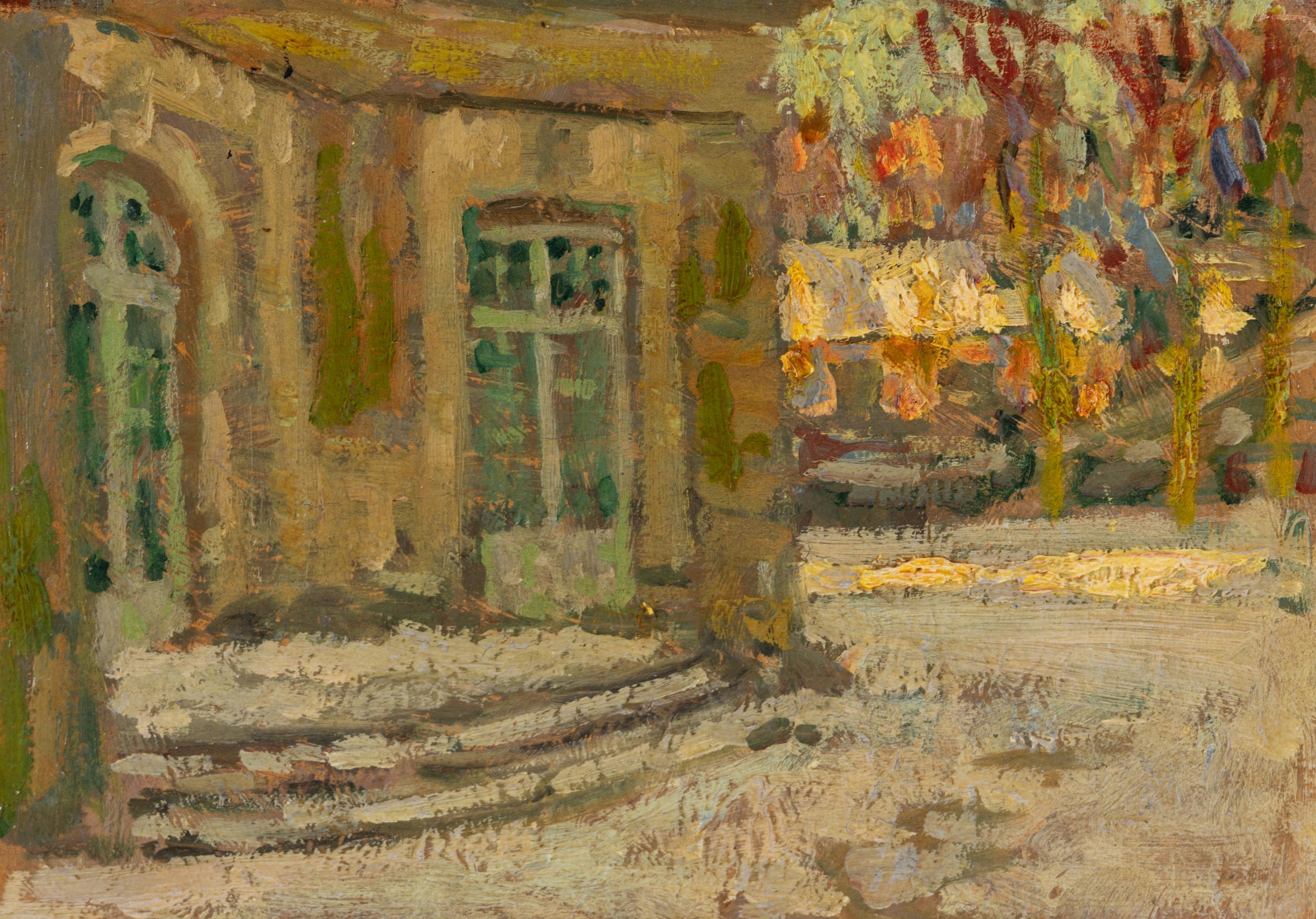 Henri Le Sidaner (French, 1862-1939) — Le Pavillon Français, Versailles sous la Neige , 1916