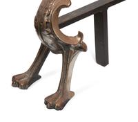 A Pair of Continental Cast Iron Figural Andirons