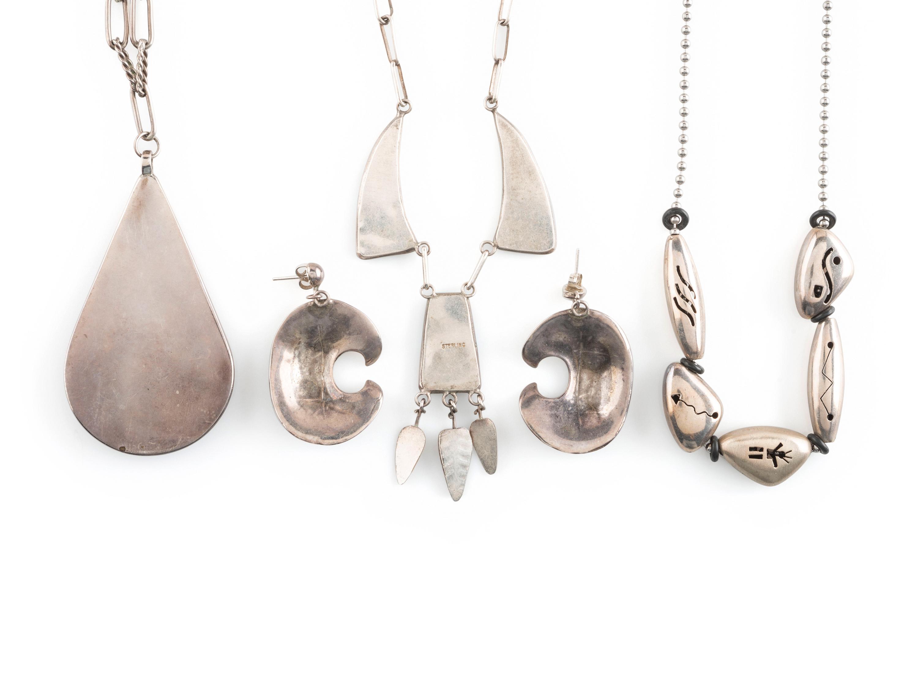 Zuni and Southwestern-style Necklaces, PLUS Post Earrings