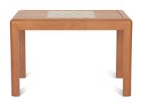 A Karl Springer Style Lizard Skin Wrapped Game Table — 20th Century