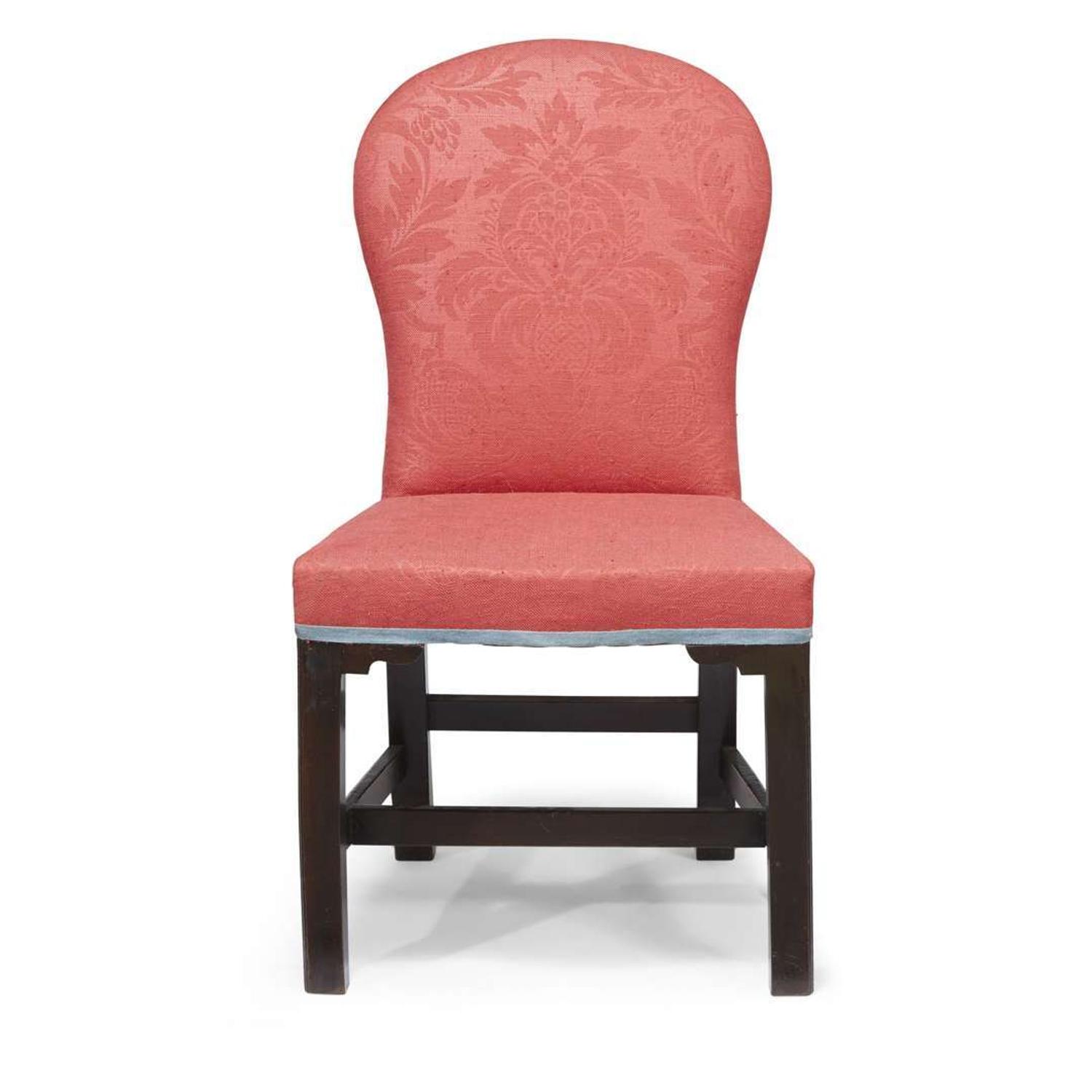 Queen Anne mahogany backstool Maryland, mid-18th century